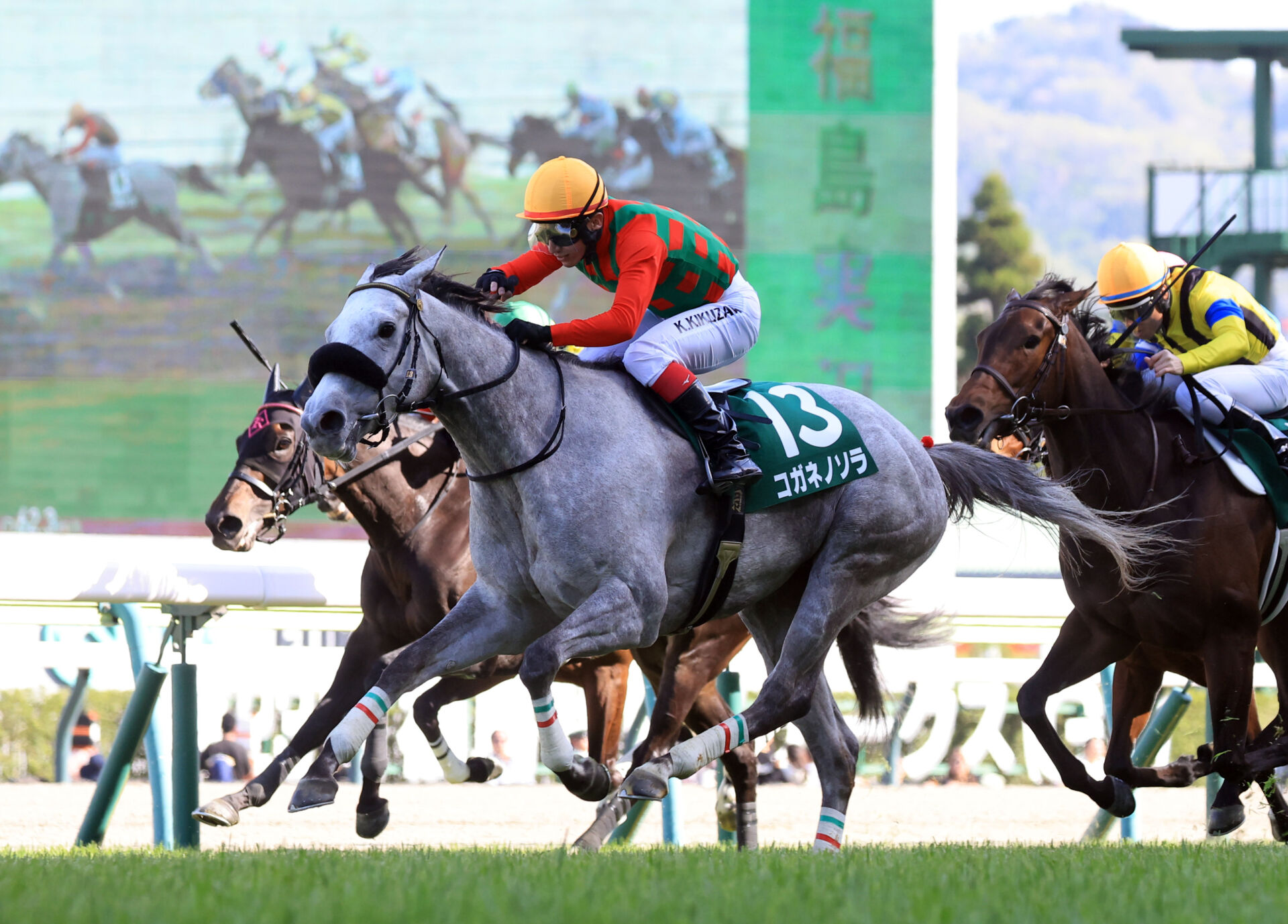 福島牝馬S】ゴールドシップ産駒コガネノソラが差し切りV、混戦断ち切り